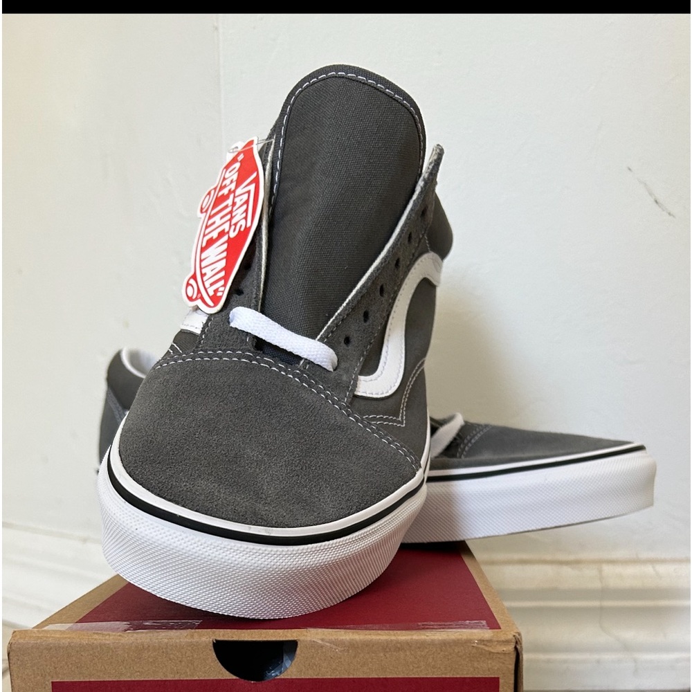 Vans Old Skool pewter/white sneakers men’s size 10.5 NIB